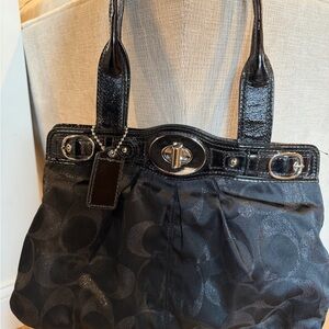 Vintage Coach Ashley Signature Sateen Satchel bag